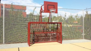 Bolzplatztor 5x2 m, mit Alu-Ballfang, freistehend ohne Basketball-Aufsatz I TOBA-Sport.Shop